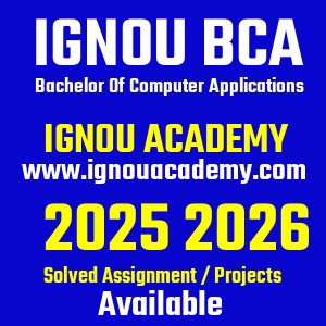 IGNOU BCA SOLVED ASSIGNMENT 2025 2026